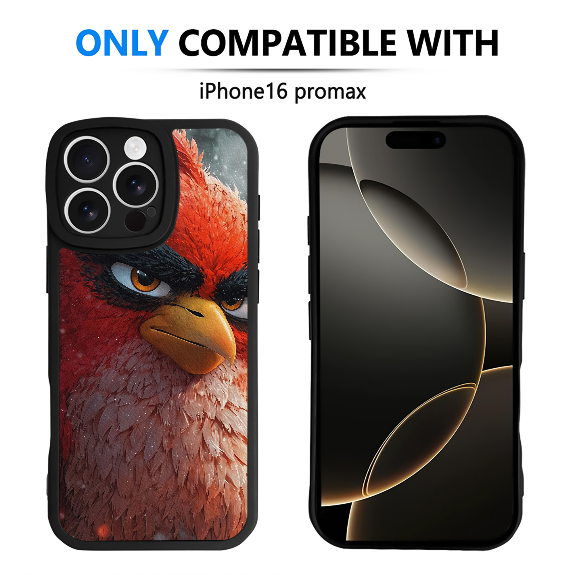 （画像用） Angry Birds アングリーバード 【iPhone 16シリーズ対応】シリコンスマホケース（レザー調） 材質：シリコン
